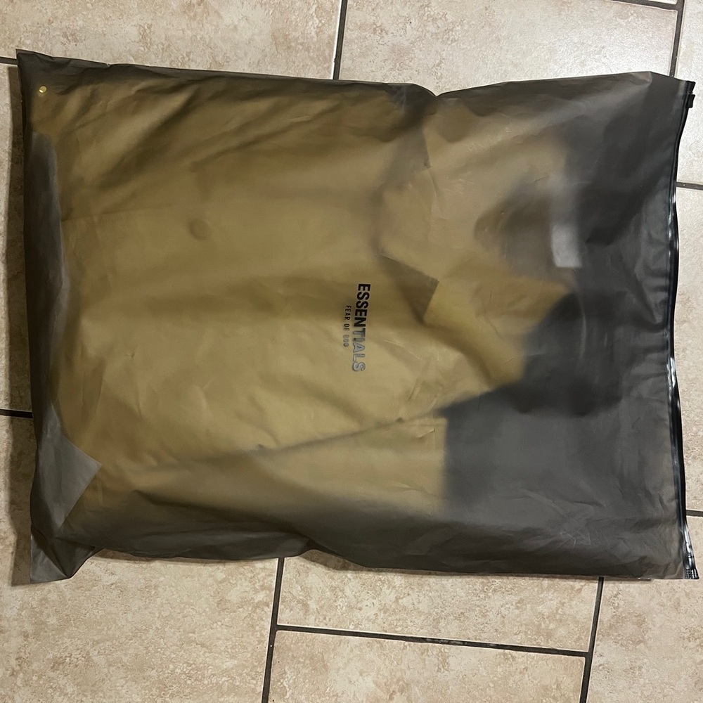 Fear of God Essentials Long Coat - Egg Yolk
